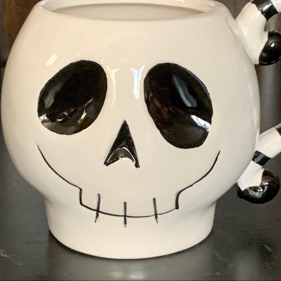 Halloween Skull Ceramic Mug - Picture 2 of 10